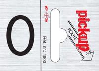 Route alulook 25 x 44 mm Sticker pick up cijfer 0 Pickup - Pickup