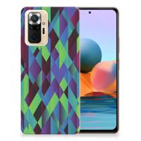 Xiaomi Redmi Note 10 Pro | TPU Hoesje | Abstract Green Blue