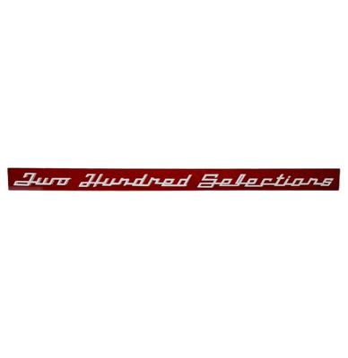 Seeburg 200 Selections Strip voor V200 - PVC
