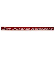 Seeburg 200 Selections Strip voor V200 - PVC