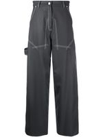 Stella McCartney pantalon ample à poches plaquées - Gris