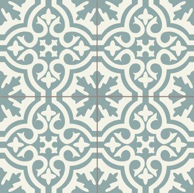 Vloertegel Cemento Decor Venice Blue 45x45