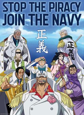 Poster One Piece Marine Army 38x52cm