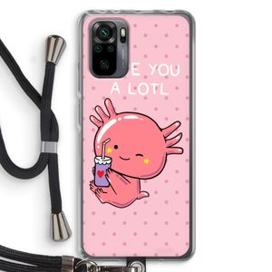 Love You A Lotl: Xiaomi Redmi Note 10 Pro Transparant Hoesje met koord