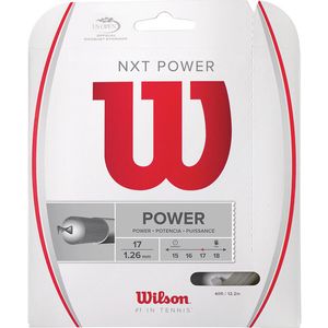 Wilson Sporting Goods Co. NXT Power 16 racketbespanning Tennis 1,3 mm Microvezel, PU kunststof Wit