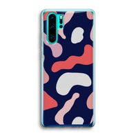 Memphis Shapes Pink: Huawei P30 Pro Transparant Hoesje