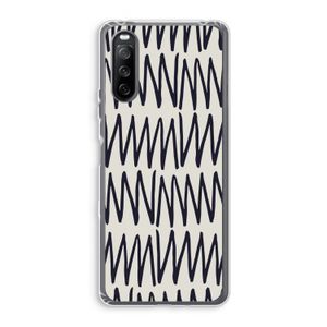 Marrakech Zigzag: Sony Xperia 10 III Transparant Hoesje