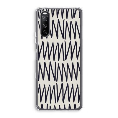 Marrakech Zigzag: Sony Xperia 10 III Transparant Hoesje