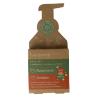 The Green Lab Co Handzeep navulset rozemarijn & gember 4 Stuks