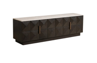TV-meubel Claremont bruin - 4 deuren
