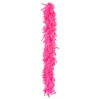 Kerst boa - veren slinger - roze - 180 cm - 50 gram - kerstboomversiering - kerstslinger