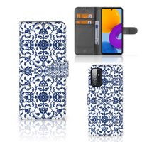 Samsung Galaxy M52 Hoesje Flower Blue - thumbnail