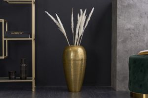 Elegante vaas ORIENTAL 50cm goud im Wild Hammerschlag Design - 41551