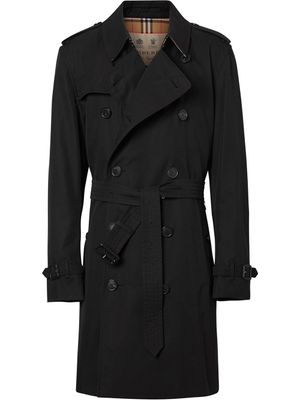 Burberry trench Kensington Heritage mi-long - Noir
