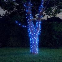 VidaXL 5 st lichtslinger met 200 led's solar binnen/buiten blauw