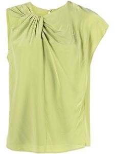 'S Max Mara t-shirt en soie à manches asymétriques - Vert