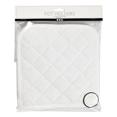 Creativ Company Pannenlappen wit 20x20cm, 1 paar