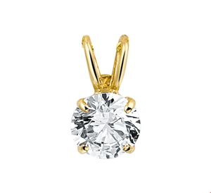 TFT Hanger geelgoud met zirconia