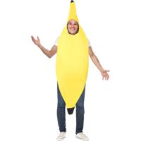 Bananen kostuum - geel - volwassenen - one size - Carnaval verkleedkleding - funny