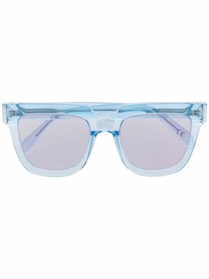 Retrosuperfuture lunettes de soleil à monture oversize - Bleu