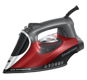 Russell Hobbs 25090-56 strijkijzer Droog- & stoomstrijkijzer Keramische zoolplaat 2600 W Zwart, Grijs, Rood
