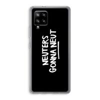 Neuters (zwart): Samsung Galaxy A42 5G Transparant Hoesje