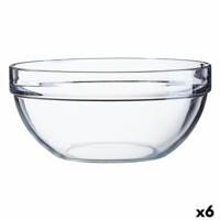 Saladekom Luminarc Transparant Glas (20 cm) (6 Stuks)