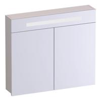 Brauer Promise Spiegelkast - 80 cm - met Verlichting - 2 Spiegeldeuren - Mat Zand