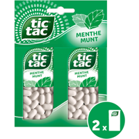 Tic Tac Pepermuntpastilles 2 x 49 g bij Jumbo