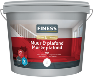 finess muur & plafond wit 10 ltr