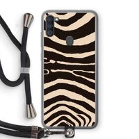 Arizona Zebra: Samsung Galaxy A11 Transparant Hoesje met koord