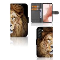 Samsung Galaxy S23 | Telefoonhoesje | Met pasjeshouder | Leeuw