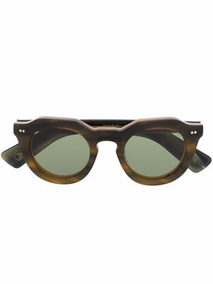 Lesca lunettes de soleil Toro à monture ronde - Vert