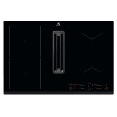 Electrolux 78cm inductiekookplaat met 4 branders, 7350W, zwart - KCC83443