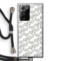 Zwanen: Samsung Galaxy Note 20 Ultra / Note 20 Ultra 5G Transparant Hoesje met koord Zwanen: Samsung Galaxy Note 20 Ultra / Note 20 Ultra 5G Transparant Hoesje met koord