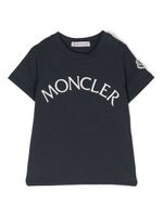 Moncler Enfant t-shirt à logo imprimé - Bleu - thumbnail