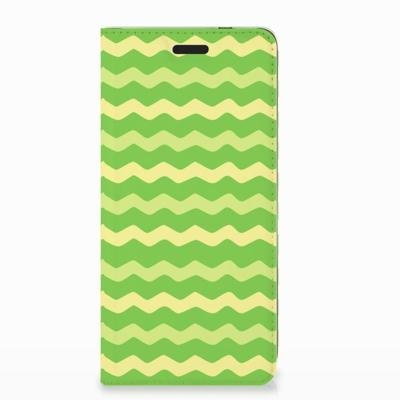 Nokia 3.1 (2018) | Hoesje met Magneet | Waves Green Nokia 3.1 (2018) | Hoesje met Magneet | Waves Green