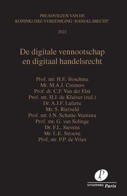 De digitale vennootschap en digitaal handelsrecht - A.J.F. Lafarre - Paperback (9789462513051)