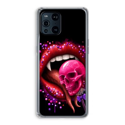 Dodelijk zoet: Oppo Find X3 Transparant Hoesje