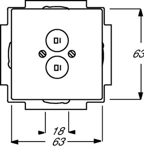 1751-866  - Basic element with central cover plate 1751-866