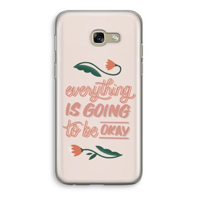 Optimistic flower girl: Samsung Galaxy A5 (2017) Transparant Hoesje
