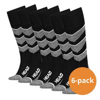 HEAD Skisokken Unisex V-Shape Kneehigh 6-pack Black Combo-35/38