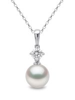 Yoko London collier en or blanc 18ct serti de perles - Argent