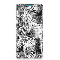 Mobiel BookCase Samsung Galaxy A73 Skulls Angel - thumbnail