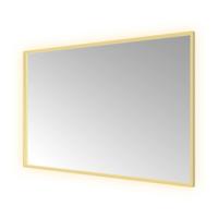 Hotbath &More Mirrors Square LED Badkamerspiegel - Rechthoek - 80 x 120 cm - Geborsteld Messing Pvd