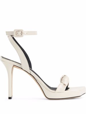 Giuseppe Zanotti sandales Nefertite à détail noué - Blanc