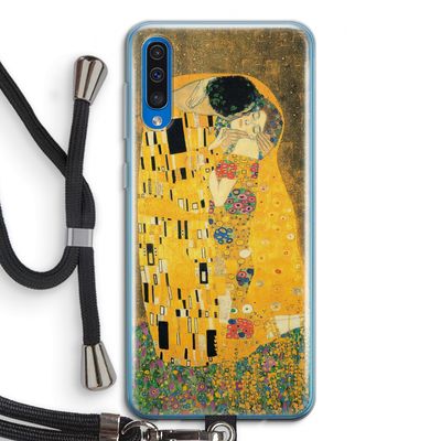 Der Kuss: Samsung Galaxy A50 Transparant Hoesje met koord