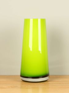 Glazen vaas appelgroen, 35 cm