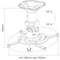 Reflecta Supvex projector beugel Plafond Wit - thumbnail