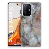 Xiaomi 11T | 11T Pro | TPU | Siliconen hoesje | Marmer Grijs